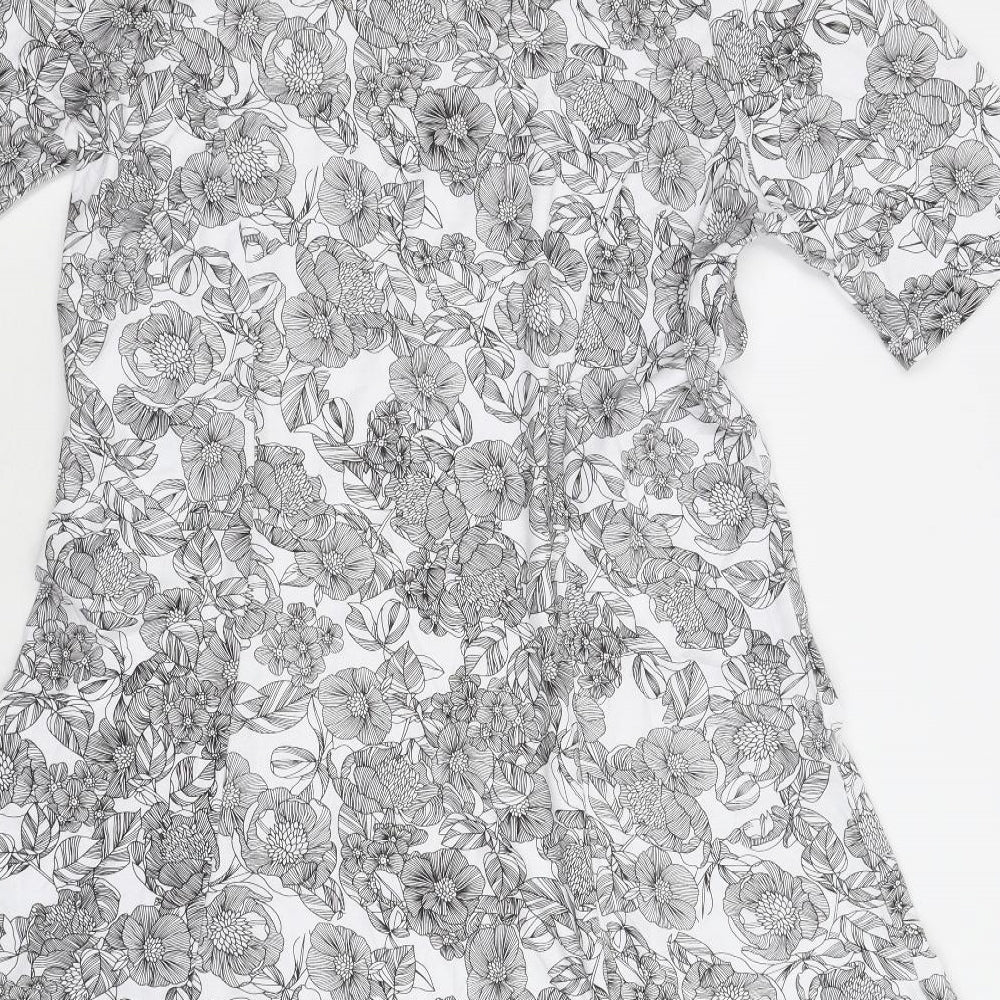 Tigi Womens Multicoloured Floral  T-Shirt Dress  Size 18