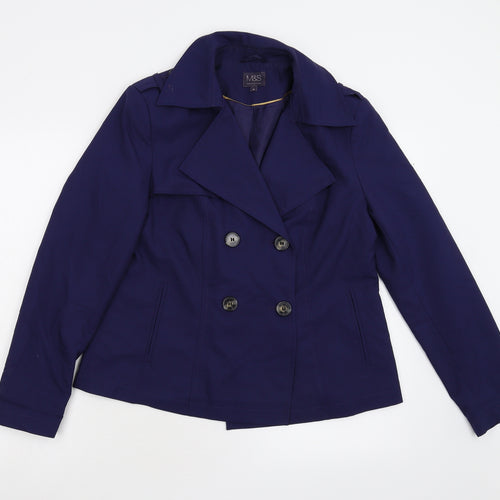 M&S Womens Blue   Jacket  Size 10
