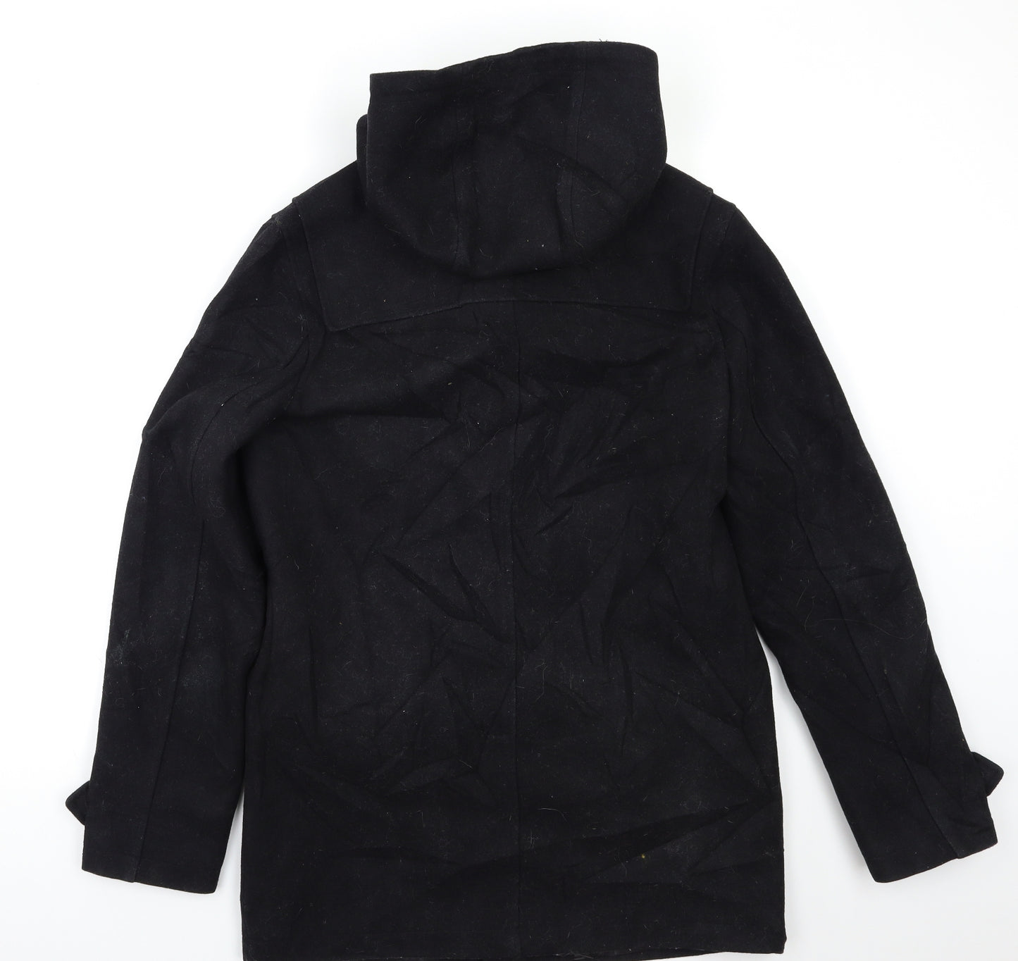 Burton Mens Black   Overcoat Coat Size S