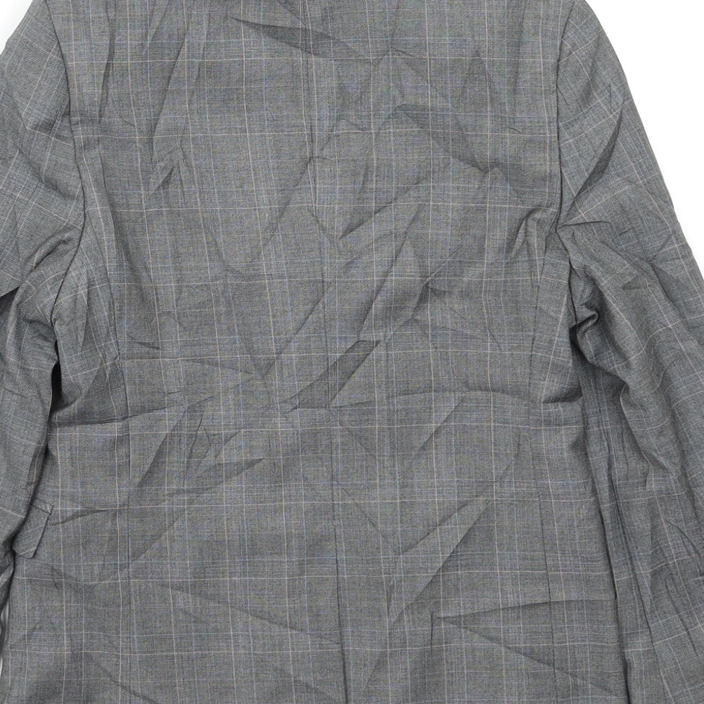 NEXT Boys Grey Check  Jacket Blazer Size 10 Years