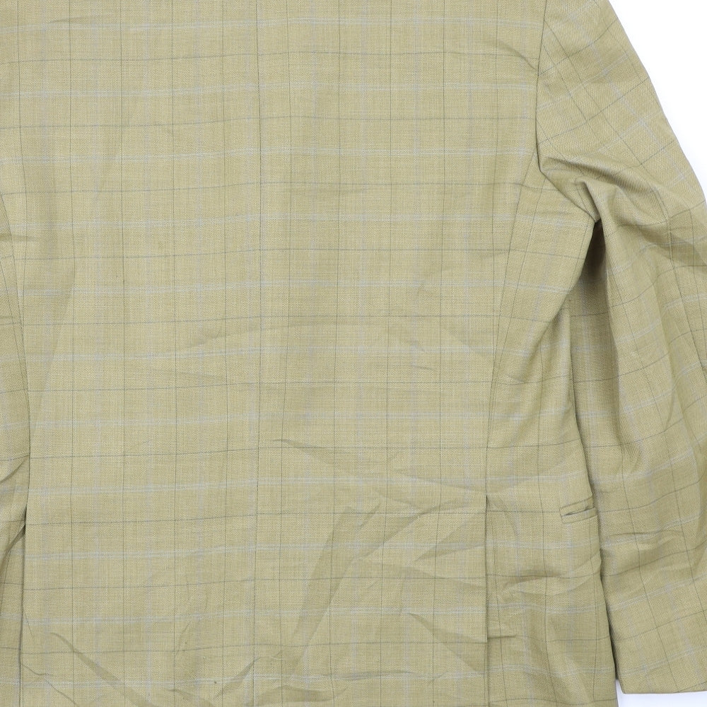Preworn Mens Beige Check  Jacket Blazer Size M