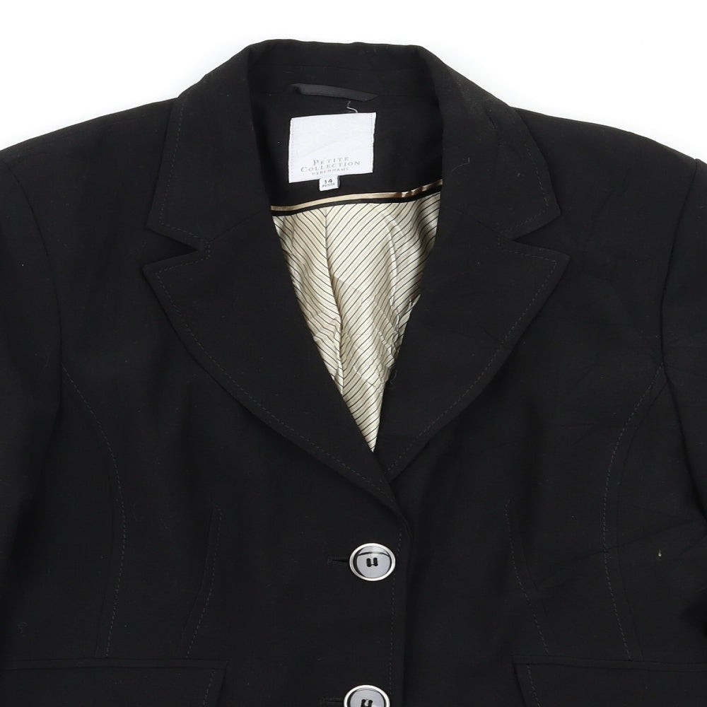 Debenhams Womens Black   Jacket Blazer Size 14
