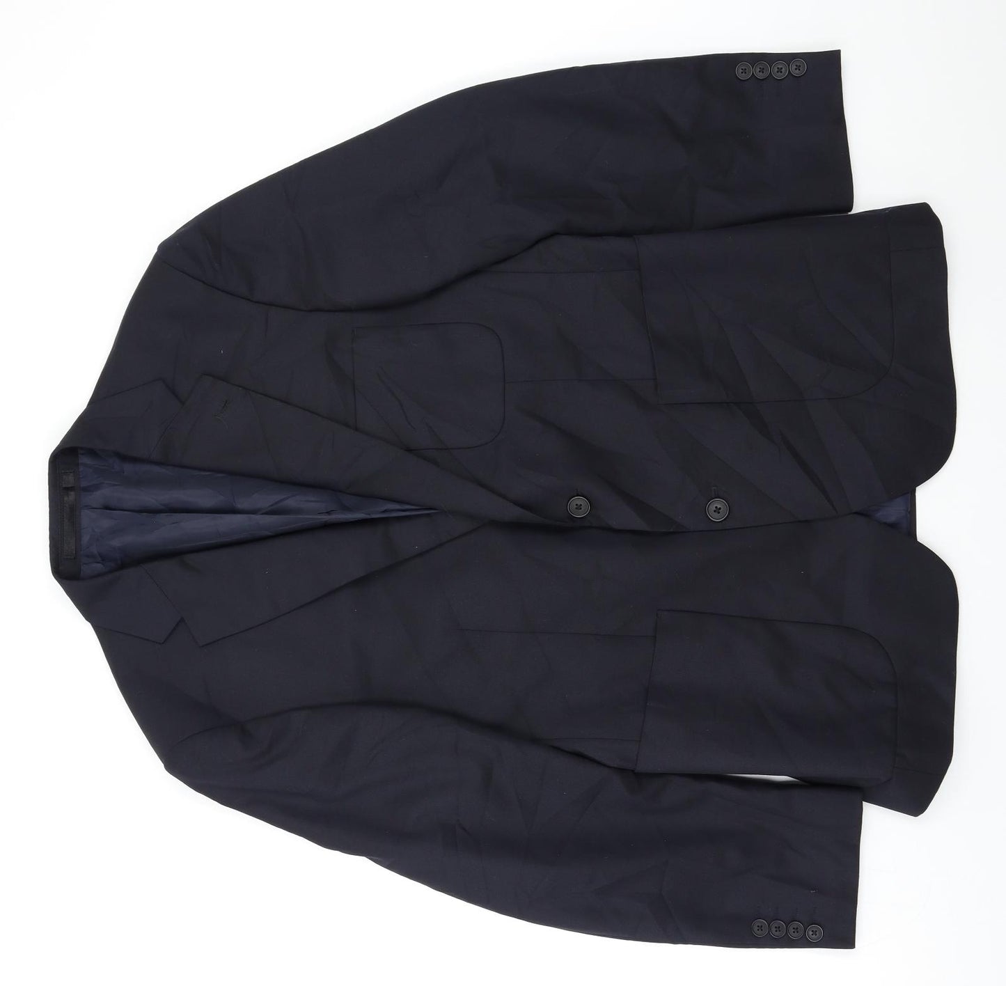 M&S Mens Black   3 Piece Blazer Size 38
