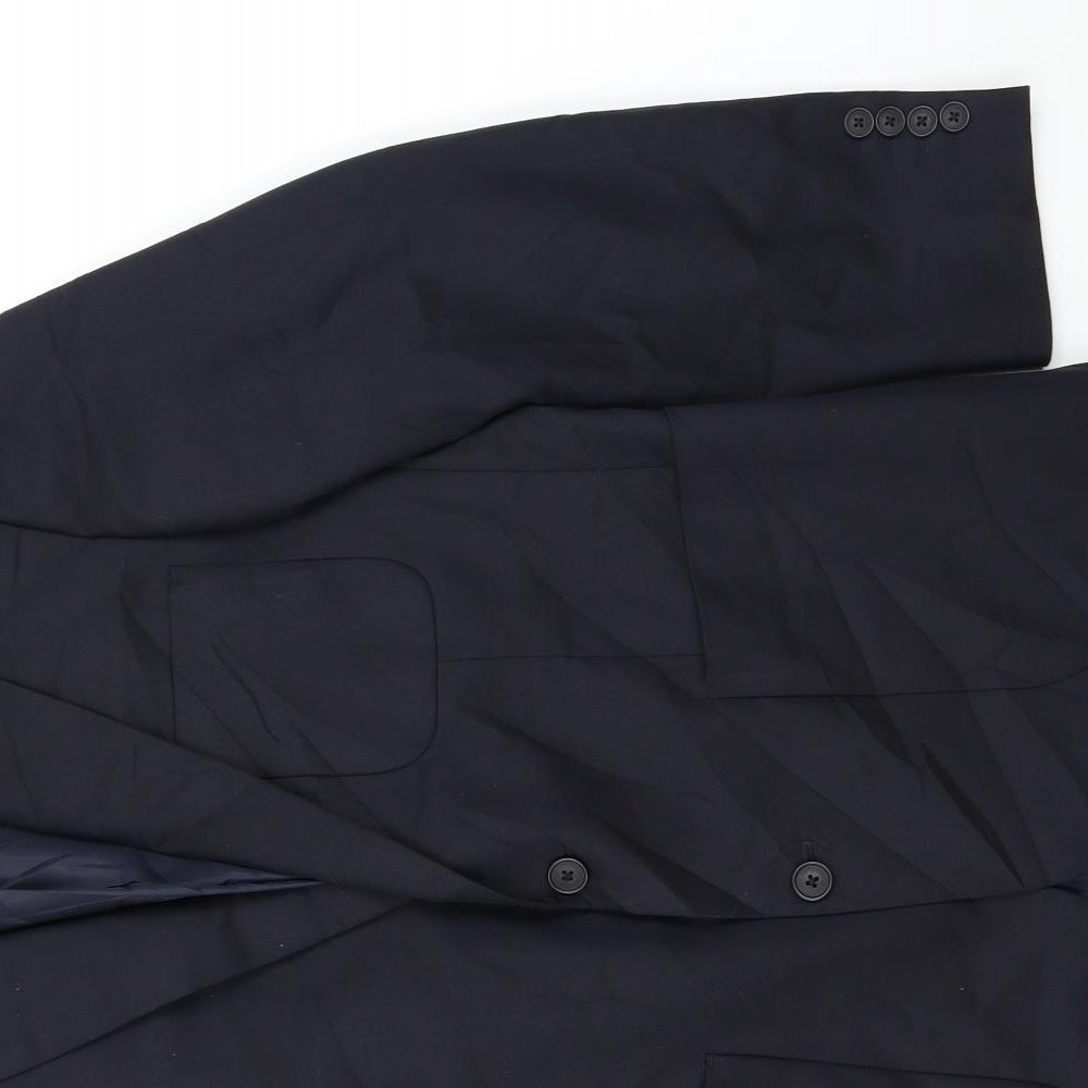 M&S Mens Black   3 Piece Blazer Size 38