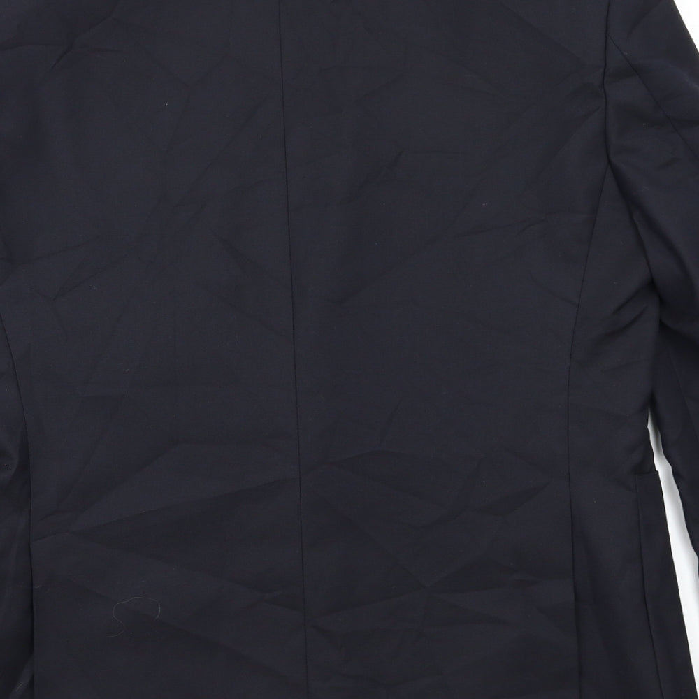 M&S Mens Black   3 Piece Blazer Size 38