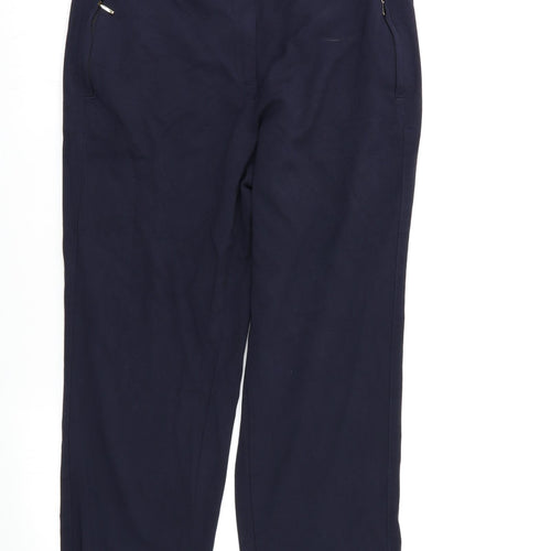 Ann Davey Womens Blue   Dress Pants Trousers Size M L26 in