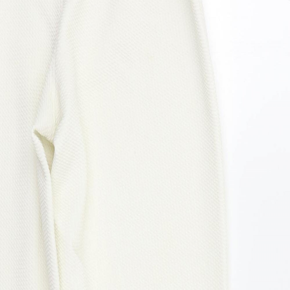Zara Womens White   Trousers  Size S L27 in