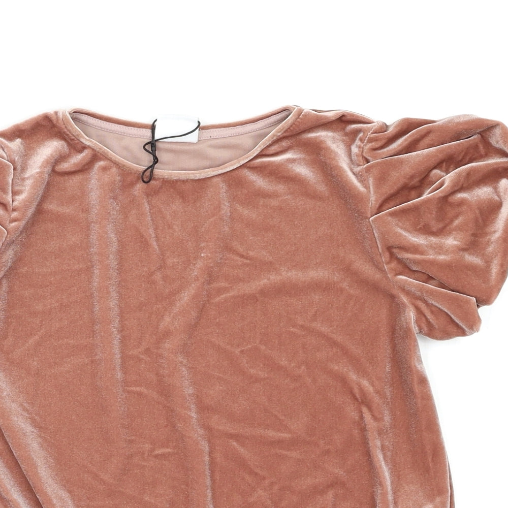 Zara Womens Beige   Basic Blouse Size 10