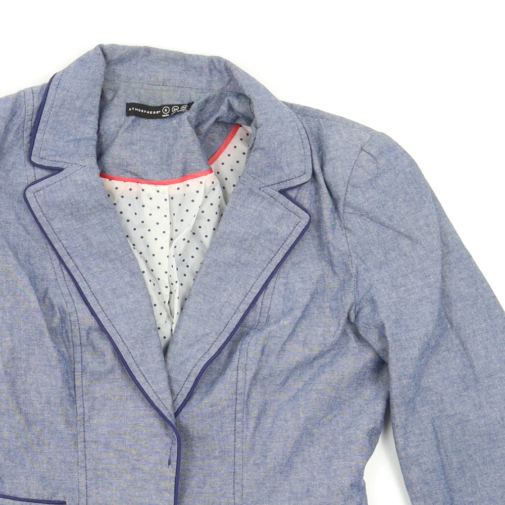 Atmosphere Womens Blue   Gilet Blazer Size 6