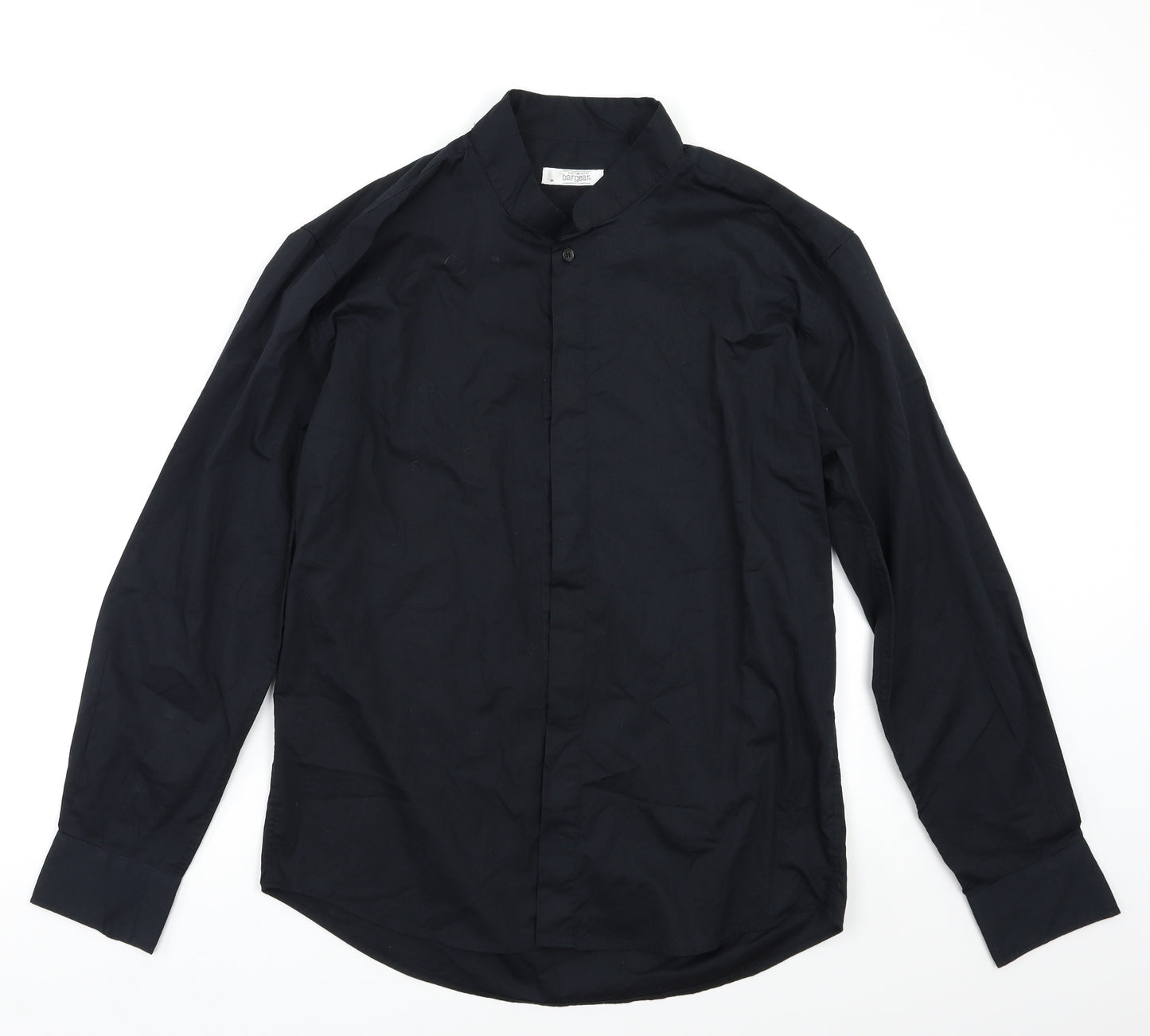 Bargear Mens Black    Dress Shirt Size M