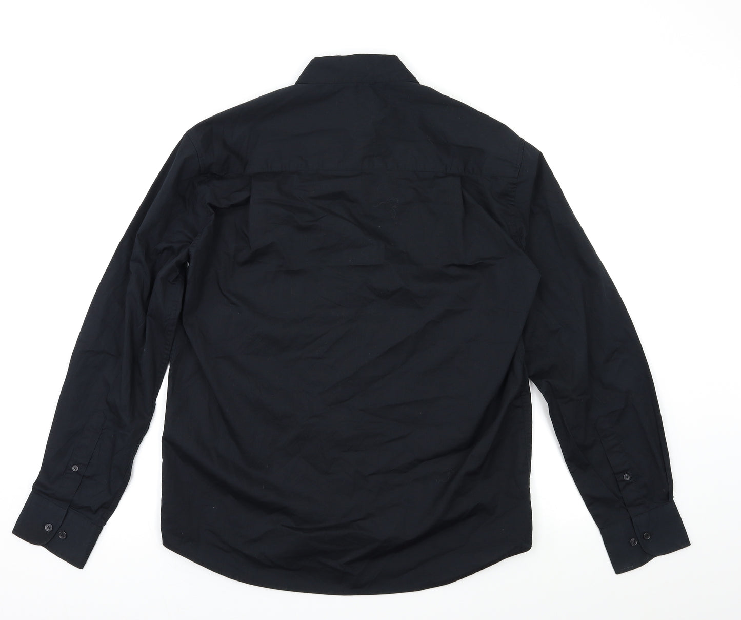 Bargear Mens Black    Dress Shirt Size M
