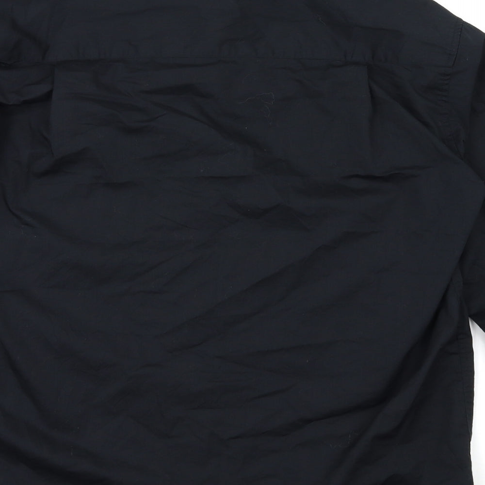 Bargear Mens Black    Dress Shirt Size M