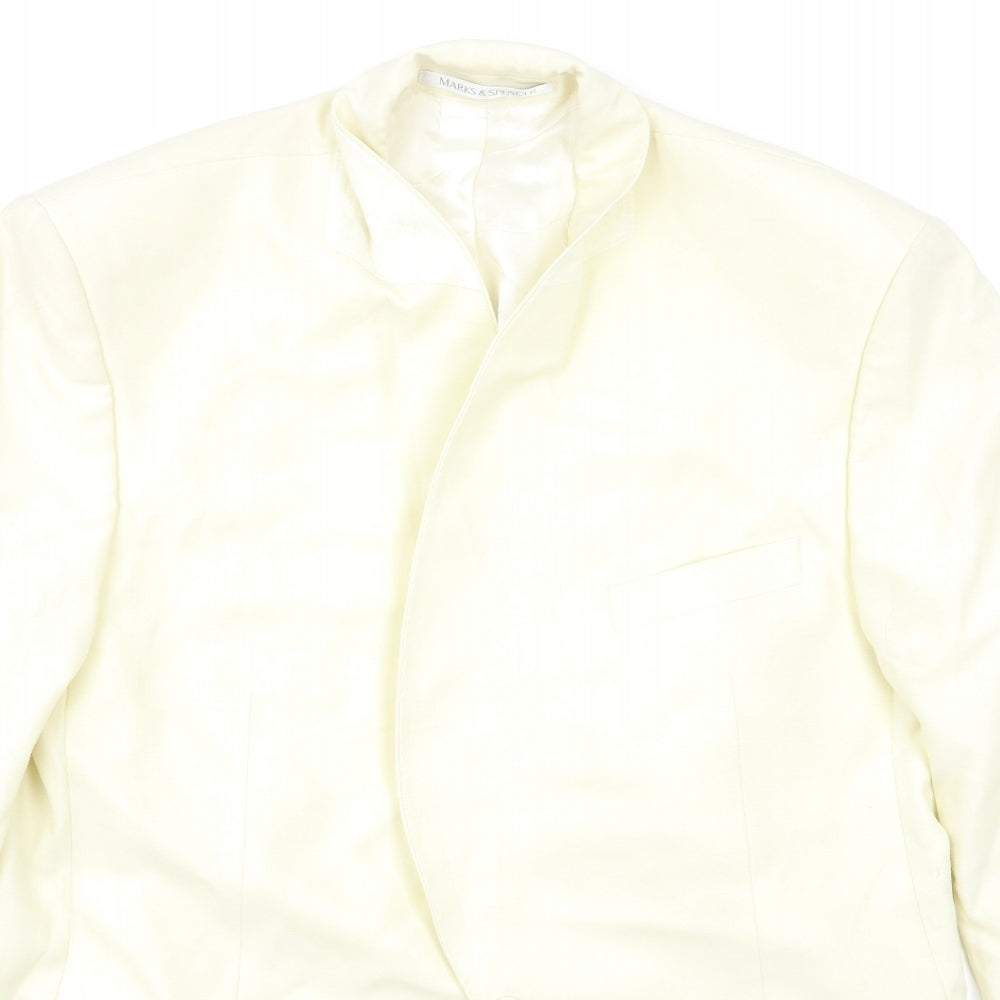 M&S Mens Ivory   Jacket Blazer Size 44