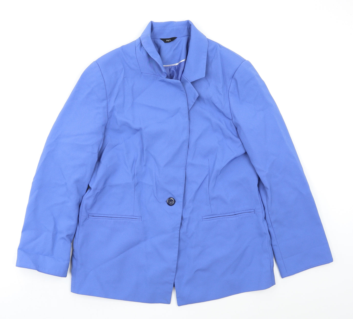 M&Co Womens Blue   Jacket Blazer Size 12
