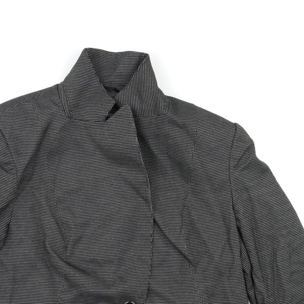 NEXT Womens Grey Herringbone  Jacket Blazer Size 18