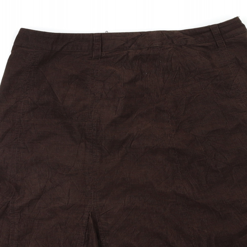 BHS Womens Brown   A-Line Skirt Size 12
