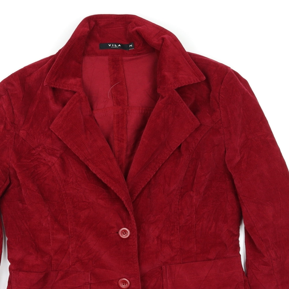 VILA Womens Red   Jacket Blazer Size M