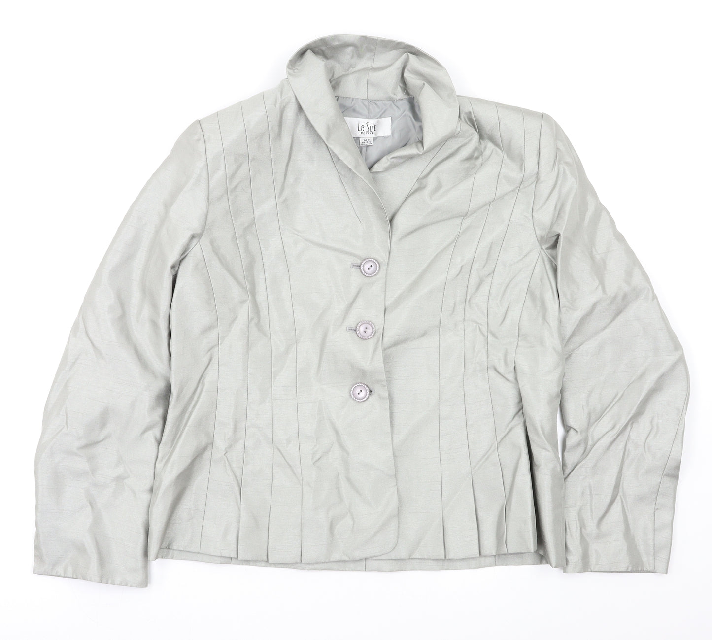 Le Suit Womens Grey   Jacket Blazer Size 14