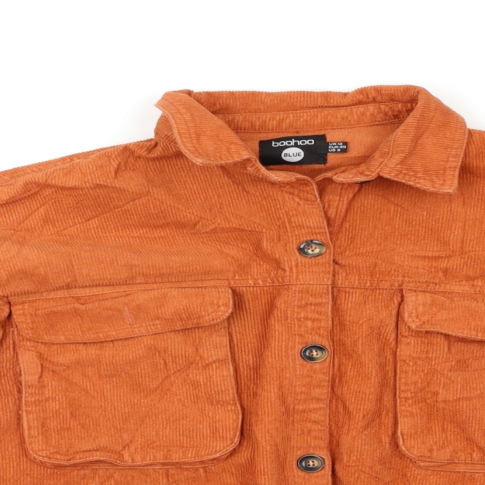 Boohoo Womens Orange   Jacket  Size 12