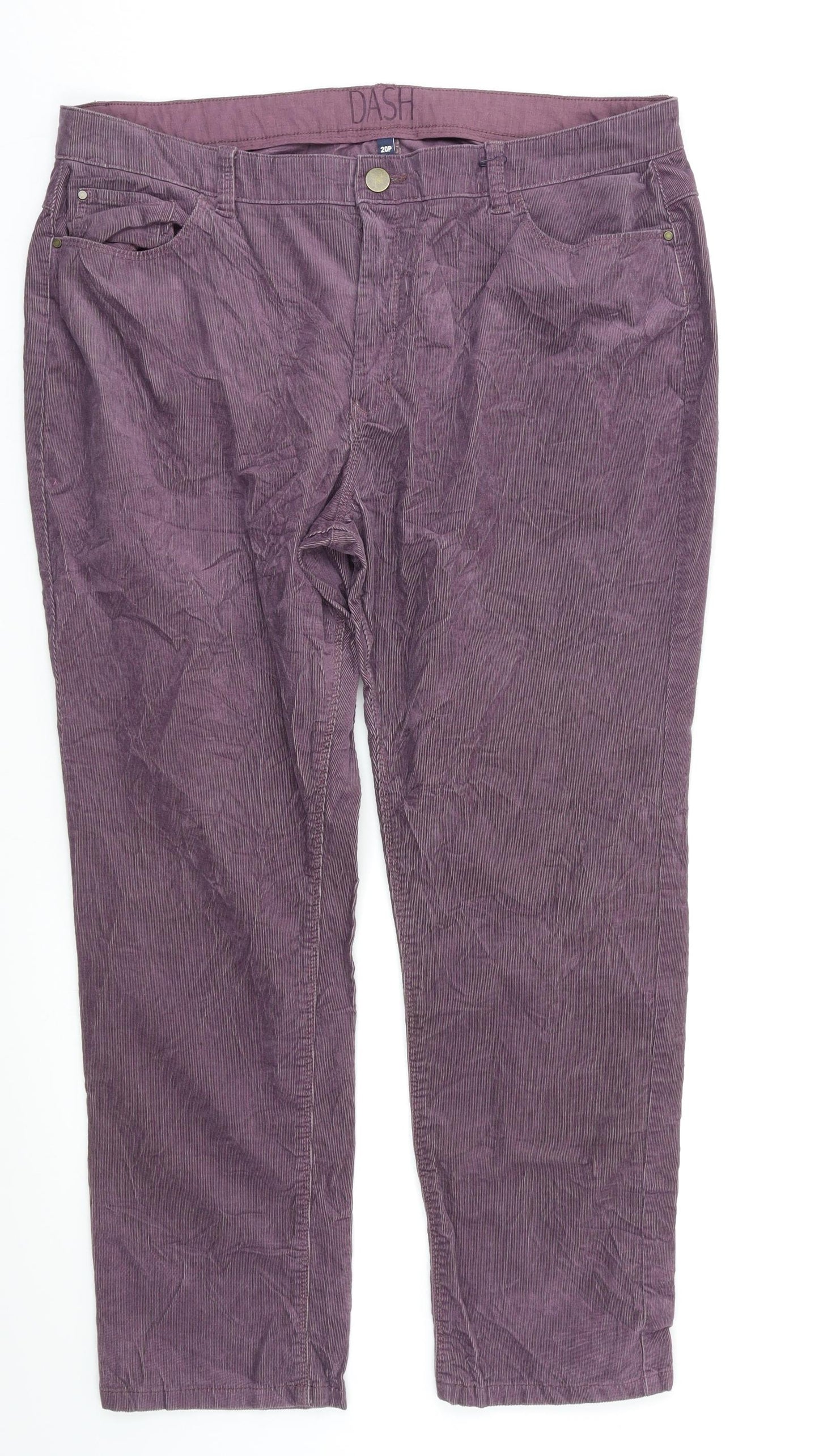 DASH Womens Purple   Straight Jeans Size 20 L26 in