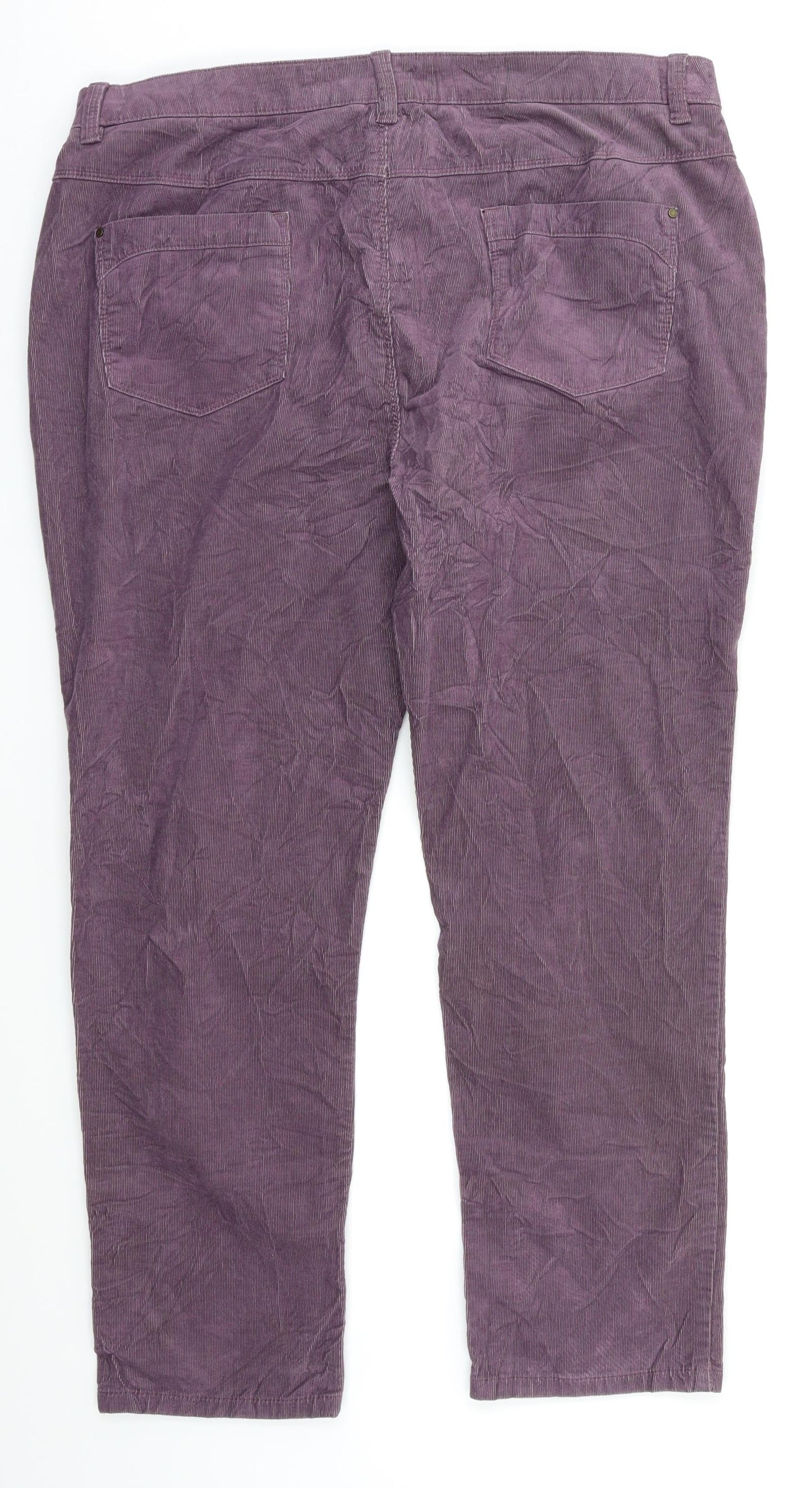 DASH Womens Purple   Straight Jeans Size 20 L26 in