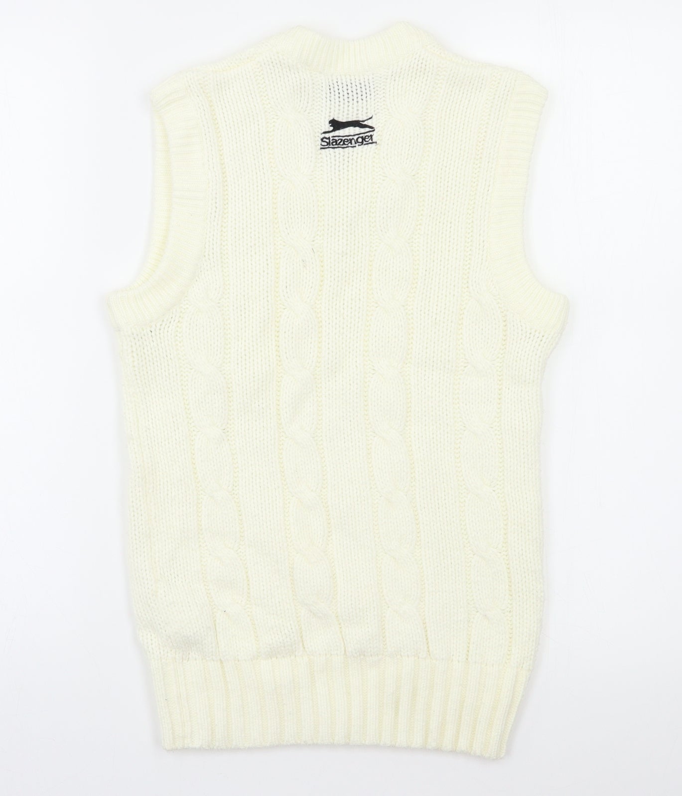 Slazenger  Womens White   Vest Jumper Size S