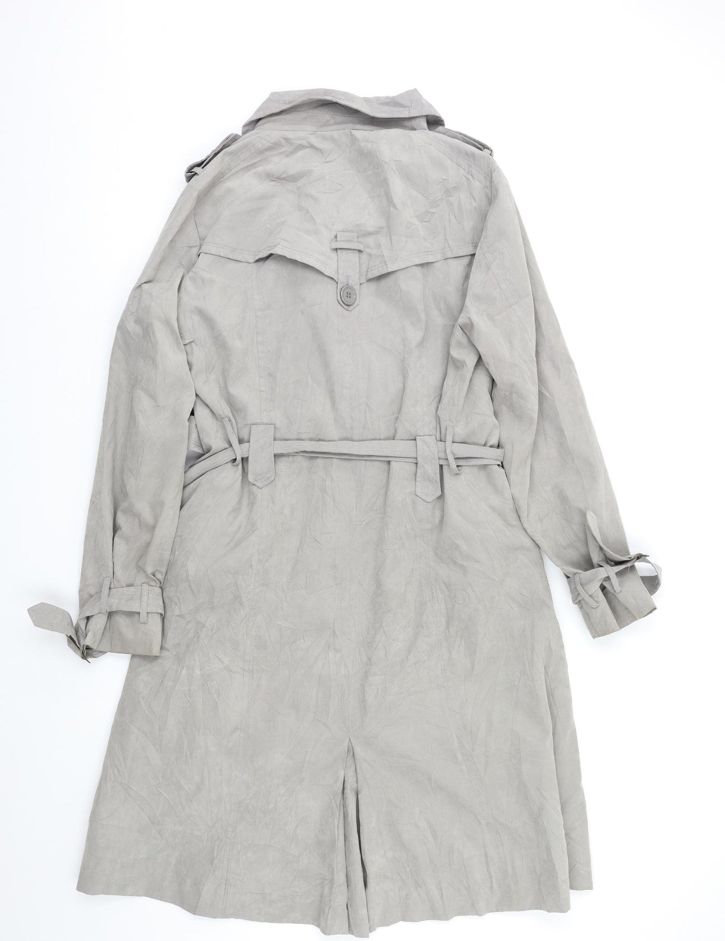 Stormafit Womens Grey   Trench Coat Coat Size 14