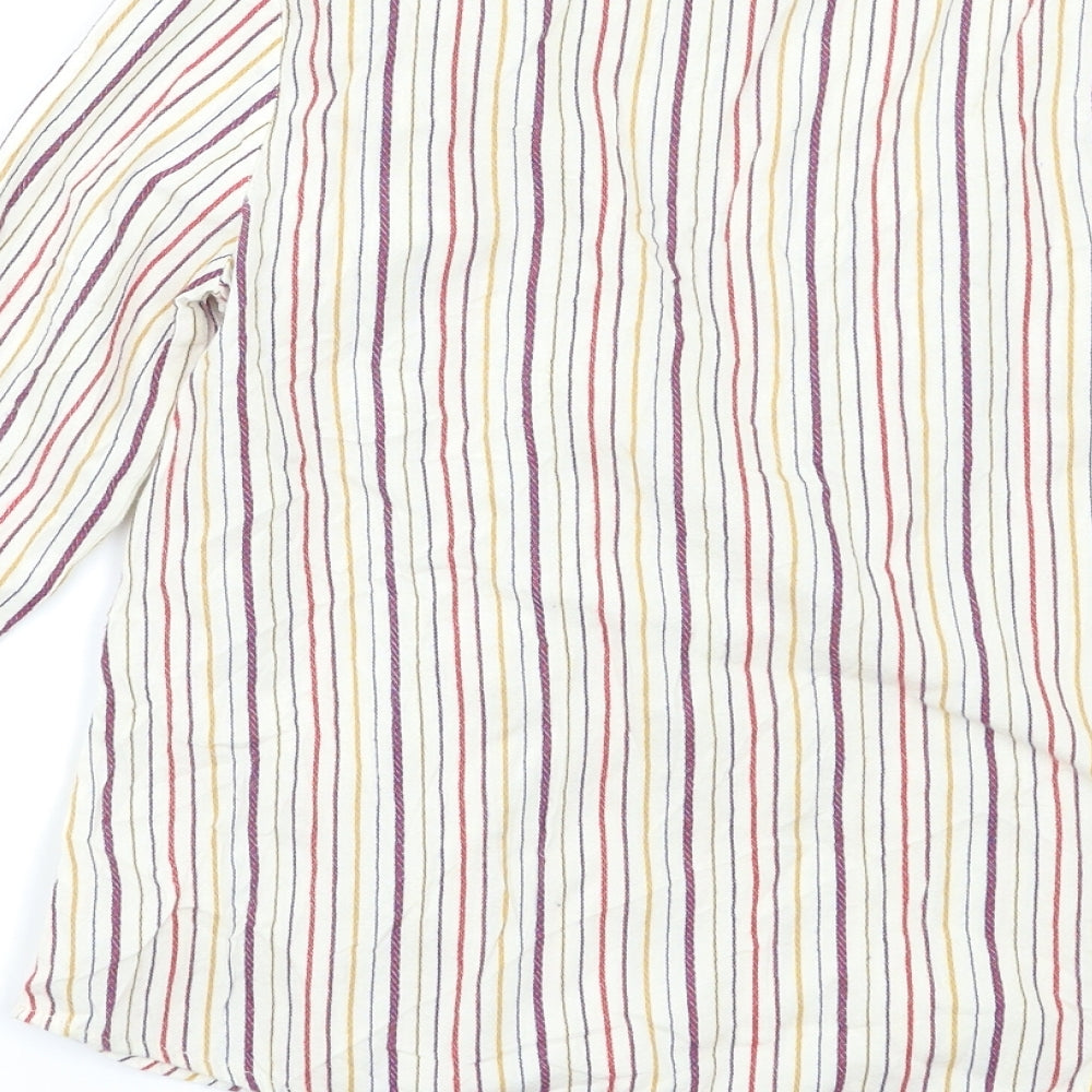 Zara Girls Multicoloured Striped  Basic Button-Up Size 10 Years