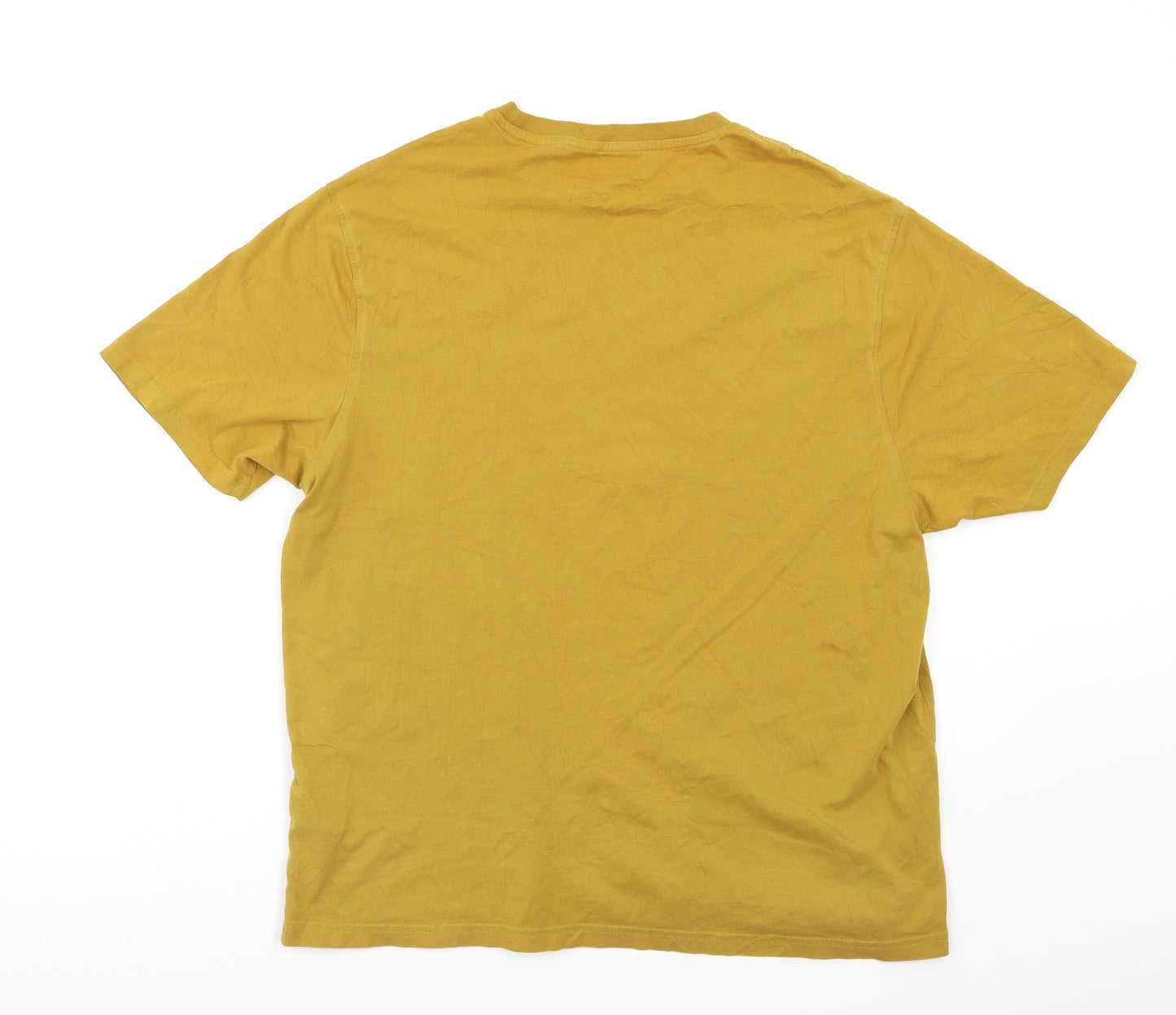 M&S Mens Yellow    T-Shirt Size L