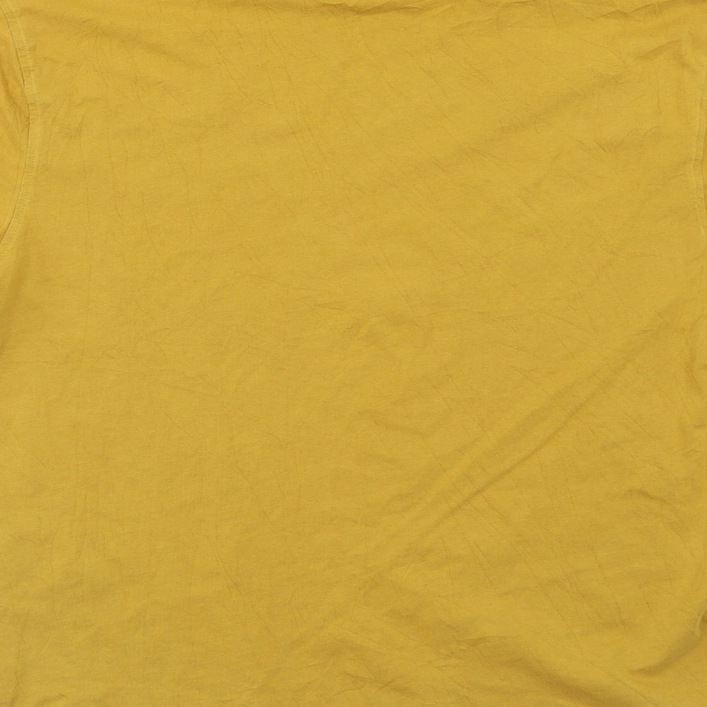 M&S Mens Yellow    T-Shirt Size L