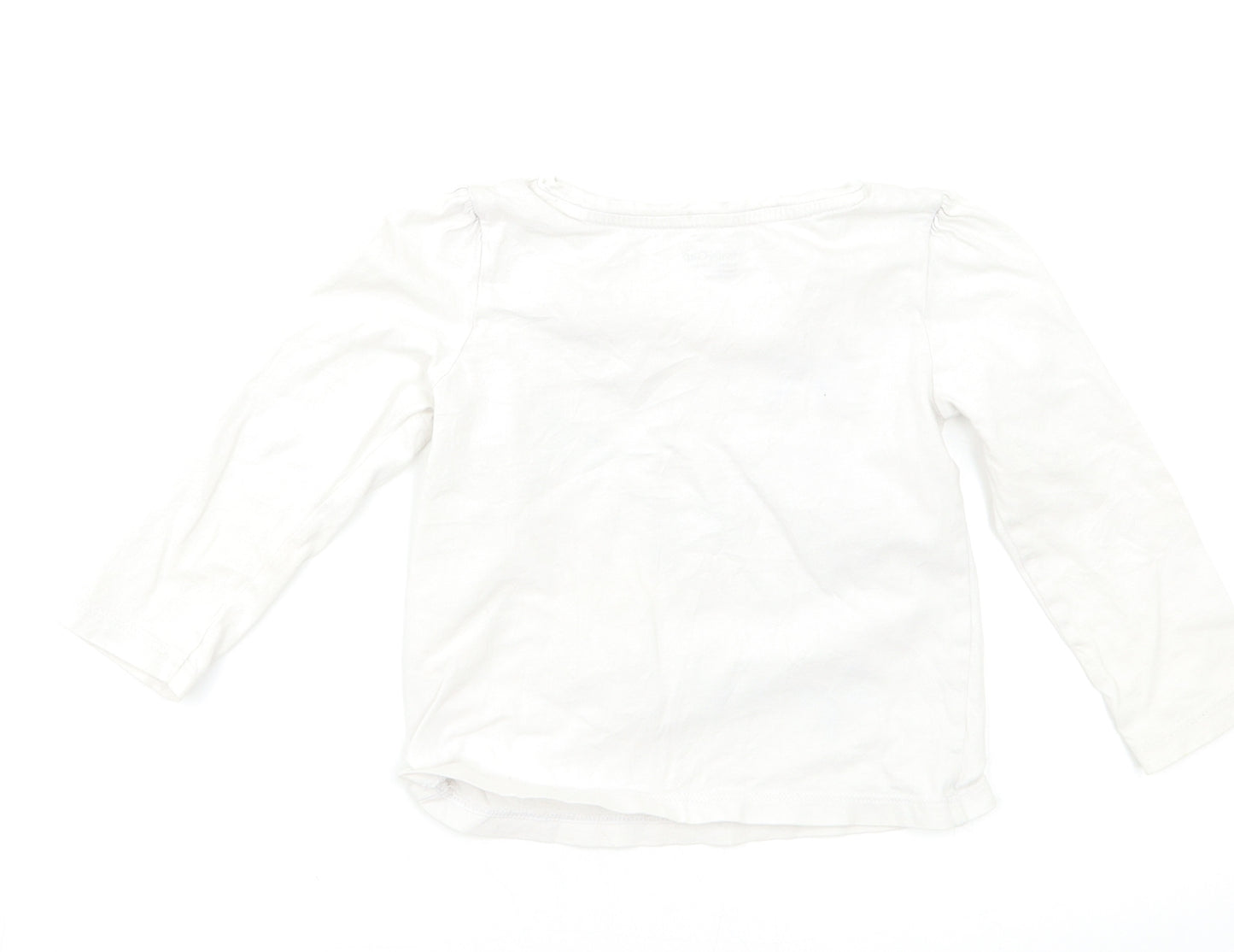 Gap Baby White   Basic T-Shirt Size 3-6 Months  - Butterflies