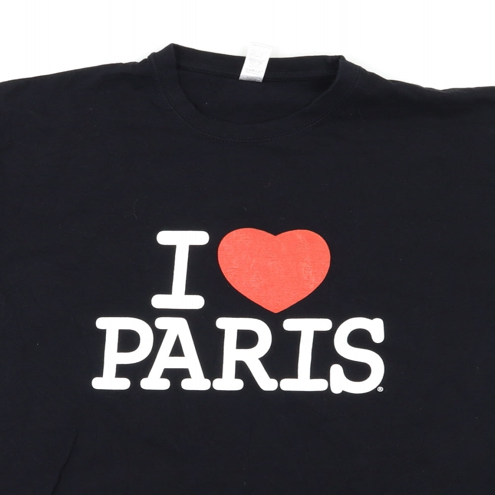 Preworn Womens Black   Basic T-Shirt Size L