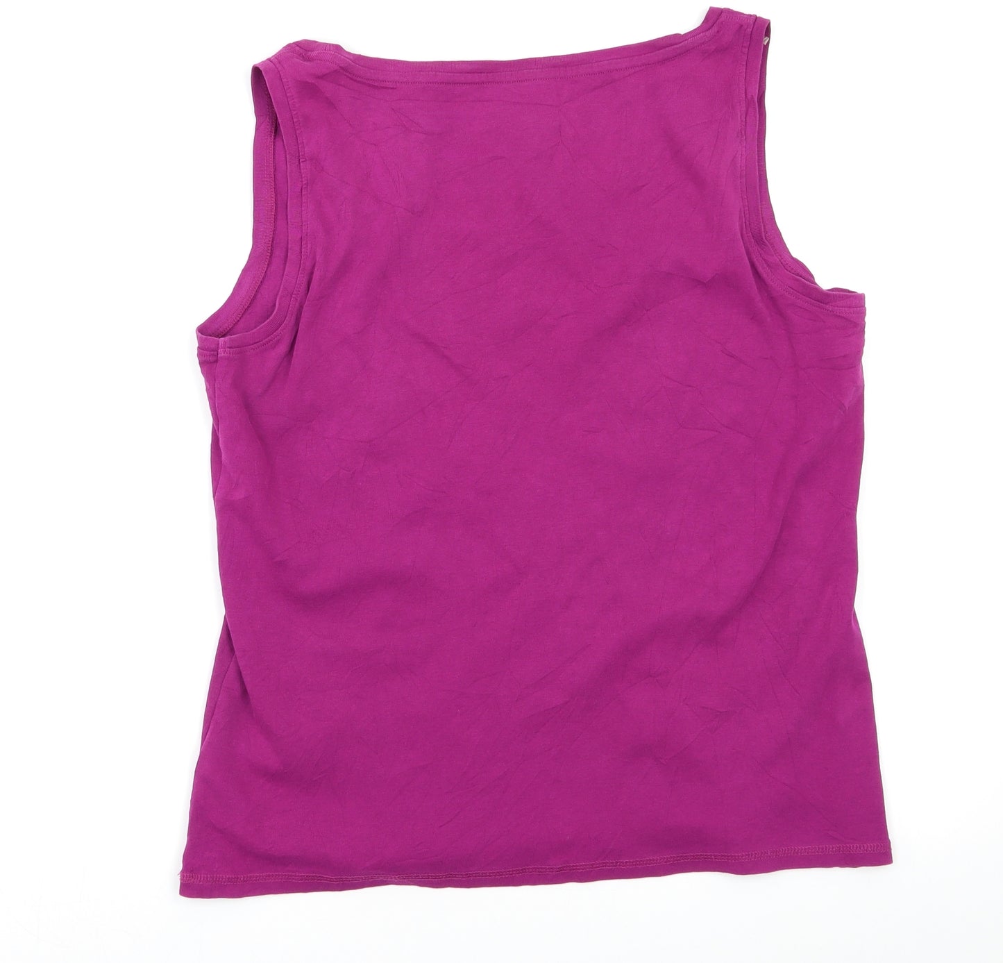 Pure cotton Womens Purple   Basic Tank Size 18