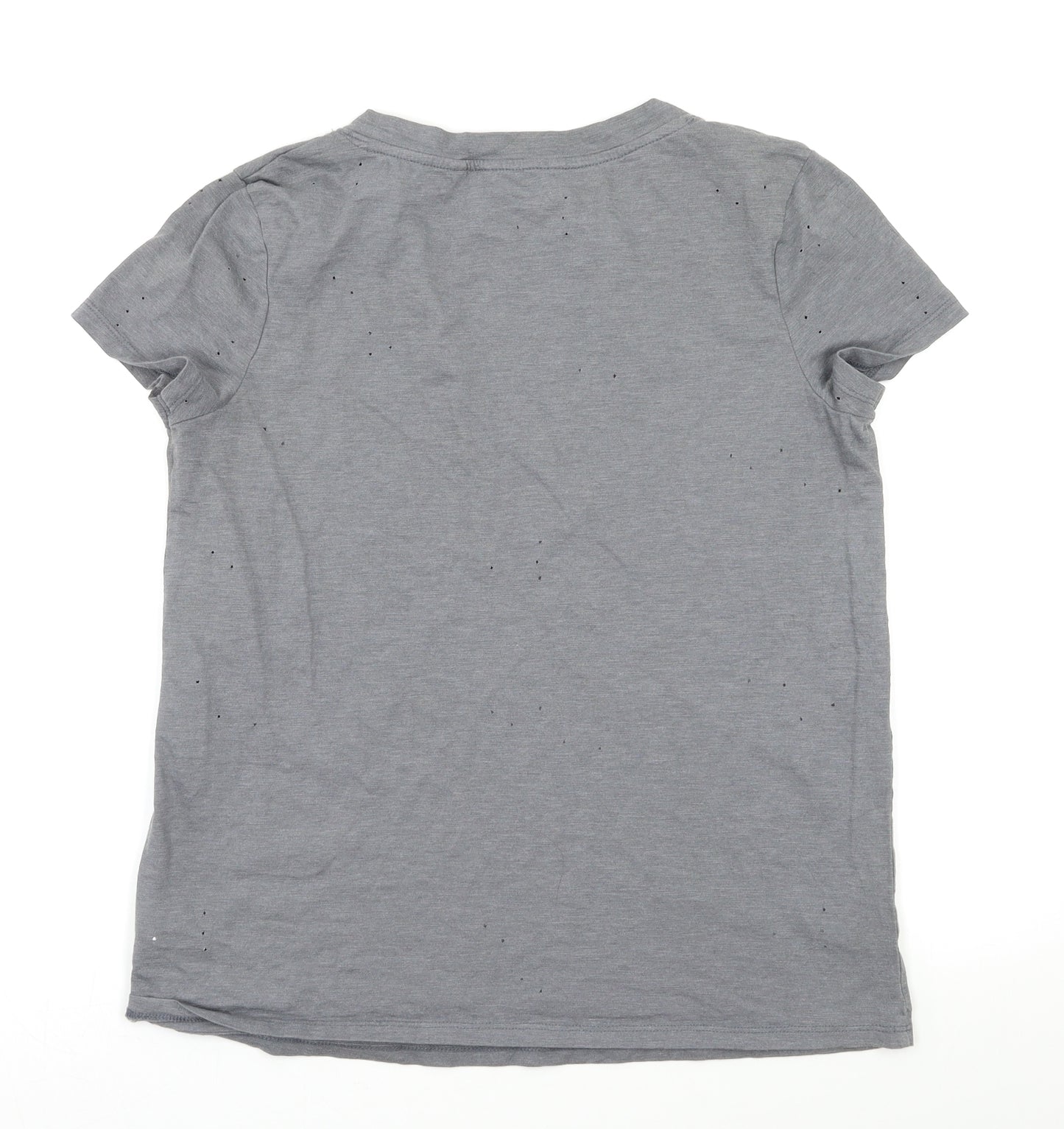 Preworn Womens Grey   Basic T-Shirt Size 10