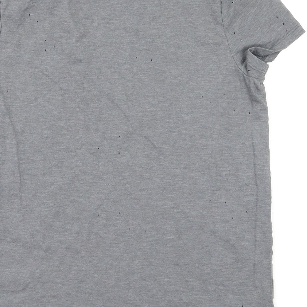 Preworn Womens Grey   Basic T-Shirt Size 10