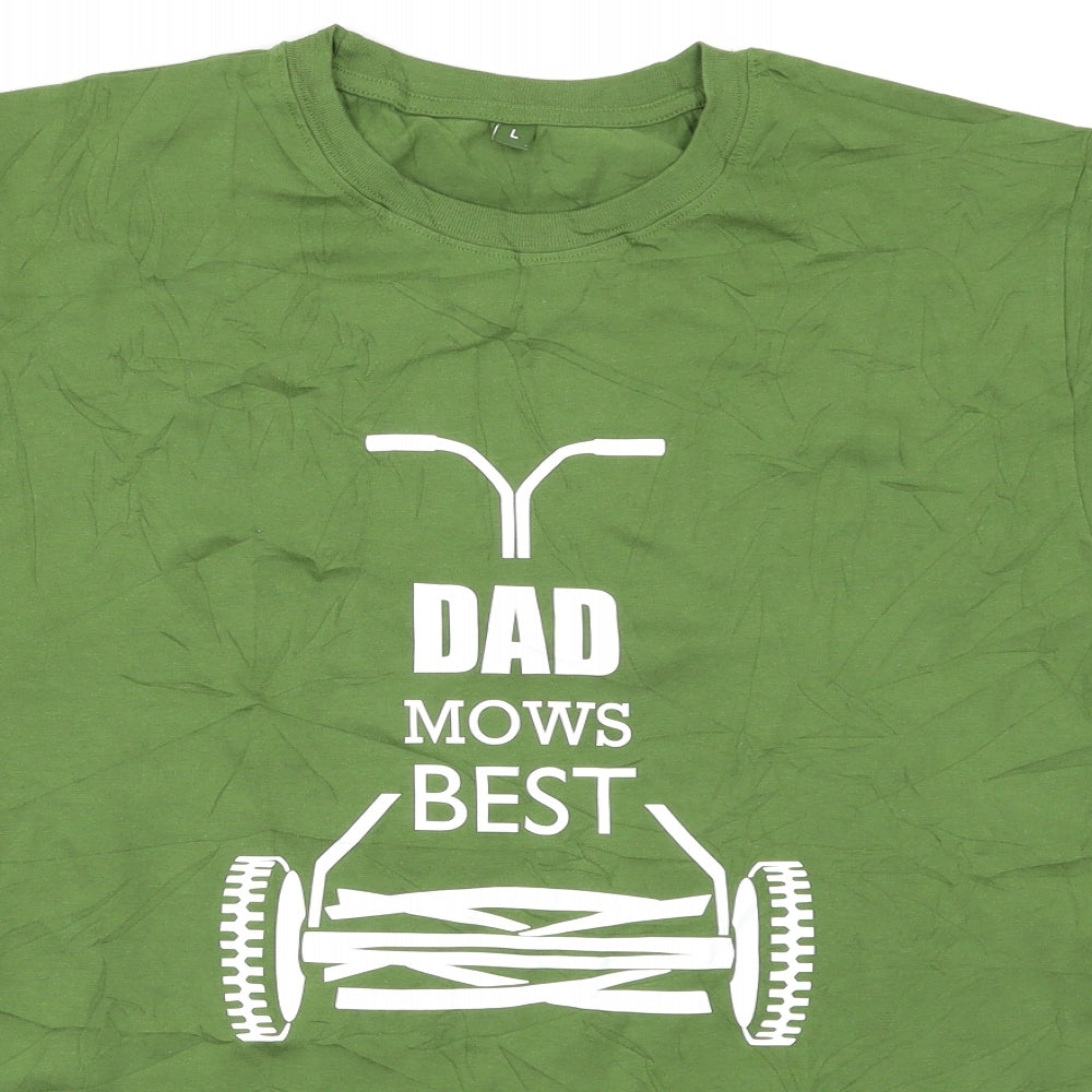 Preworn Mens Green    T-Shirt Size L