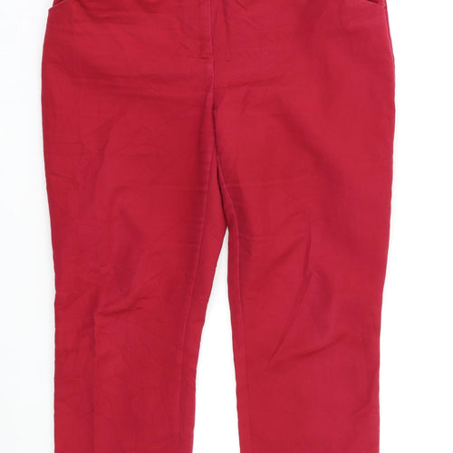 Reitzman Womens Red   Skinny Jeans Size 10 L24 in
