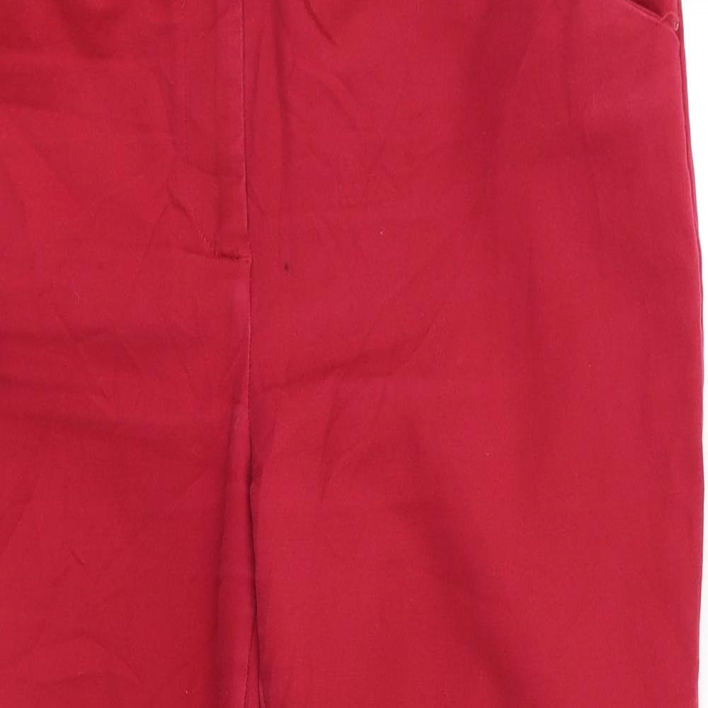 Reitzman Womens Red   Skinny Jeans Size 10 L24 in