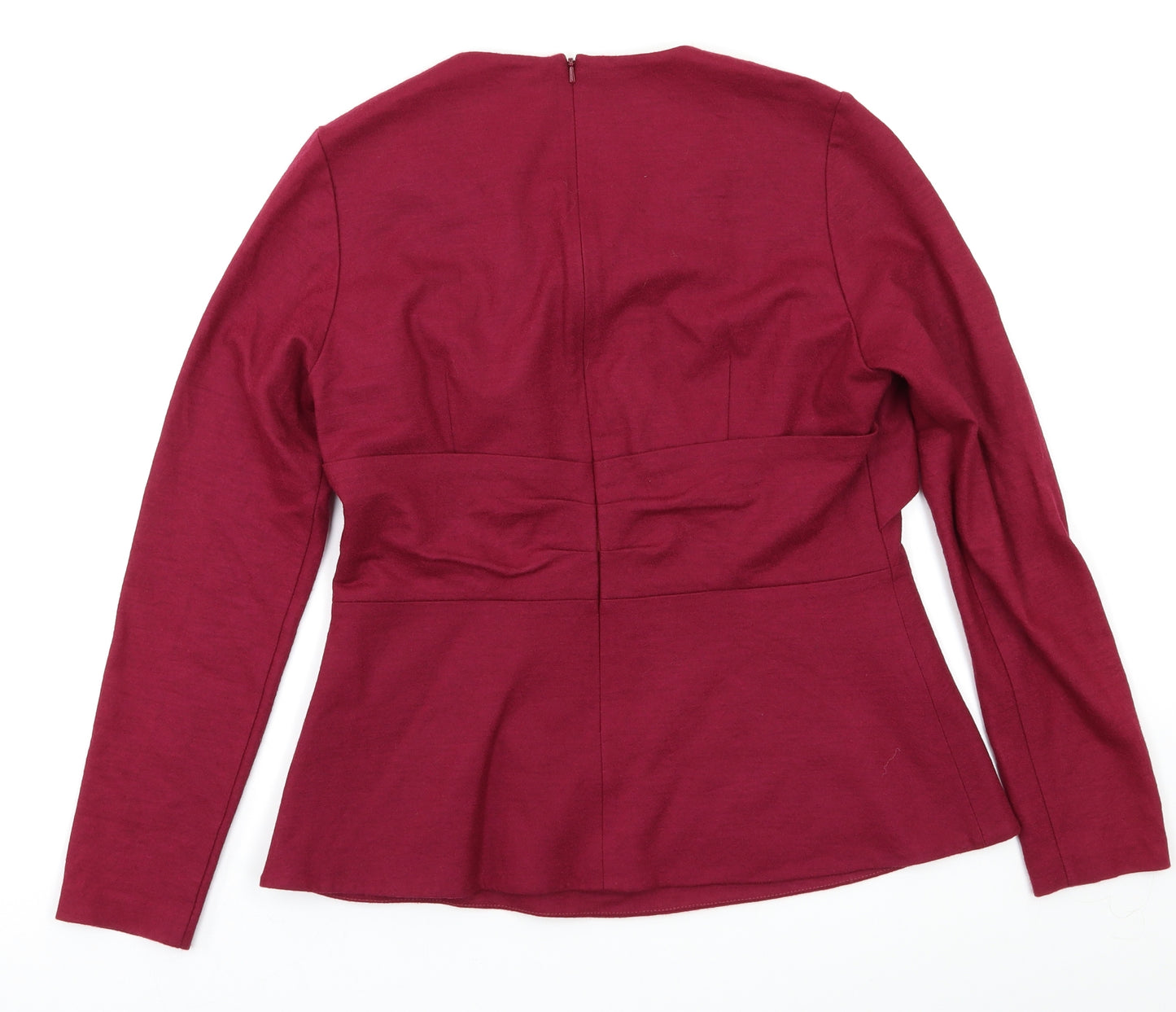 The Fold Womens Red   Basic Blouse Size 12