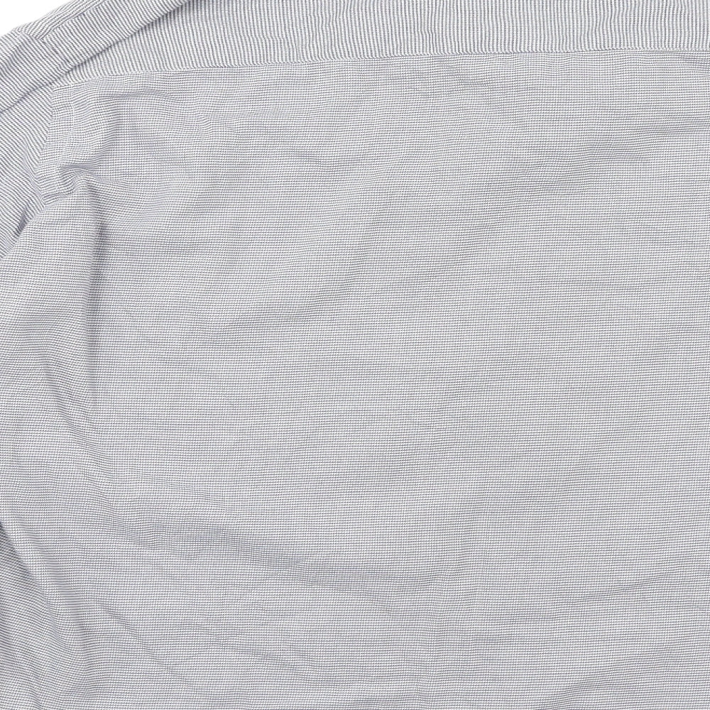 Taylor & Wright Mens Grey Check   Dress Shirt Size 18