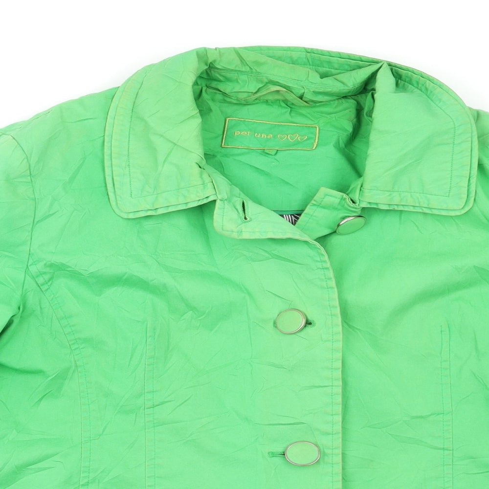 Per Una Womens Green   Jacket Coat Size 16