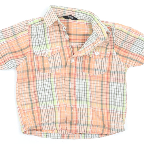 George Baby Multicoloured Check  Basic Button-Up Size 12 Months