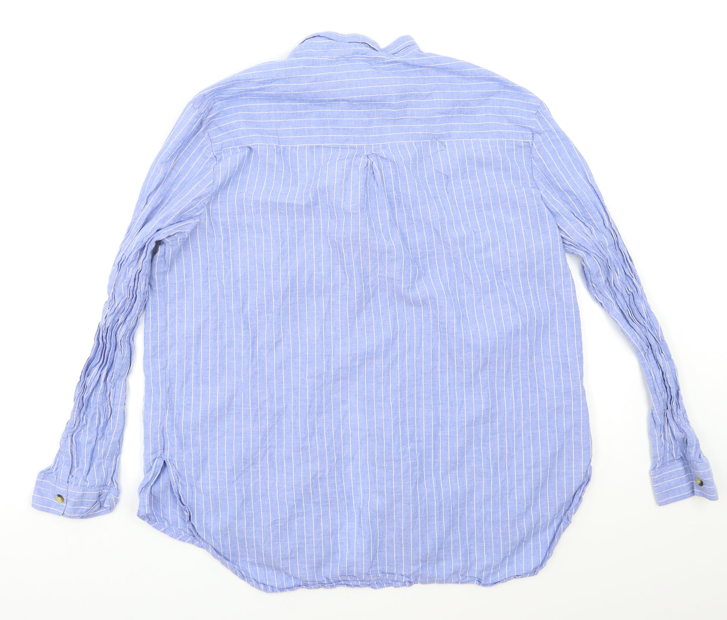 Primark Womens Blue Striped  Basic Blouse Size 16