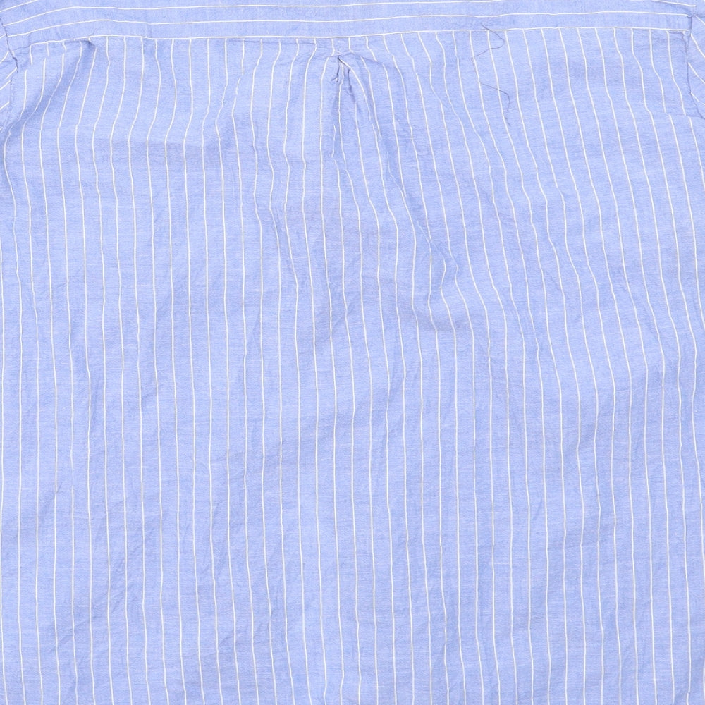 Primark Womens Blue Striped  Basic Blouse Size 16
