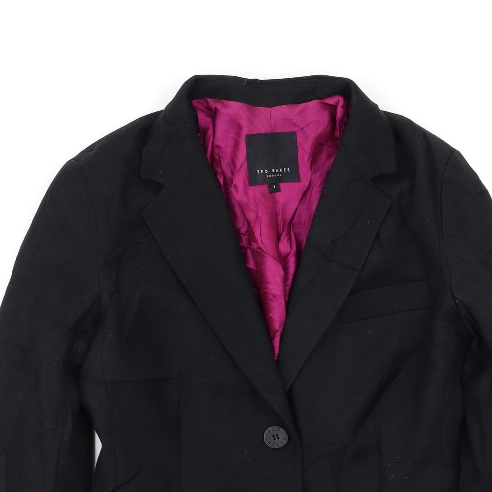 Ted Baker Womens Black   Jacket Blazer Size 8
