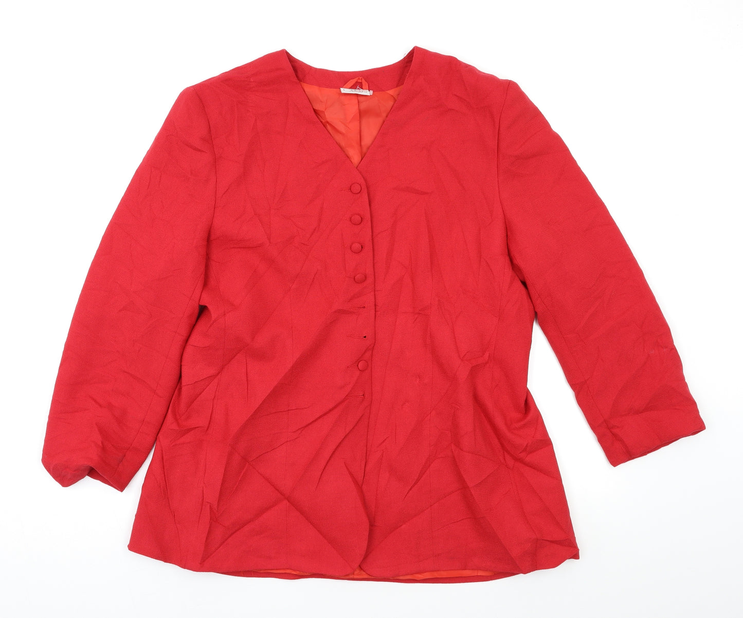 OPUS Womens Red   Jacket Blazer Size 14
