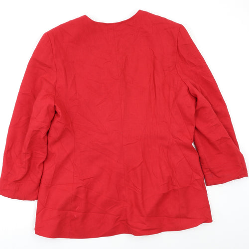 OPUS Womens Red   Jacket Blazer Size 14