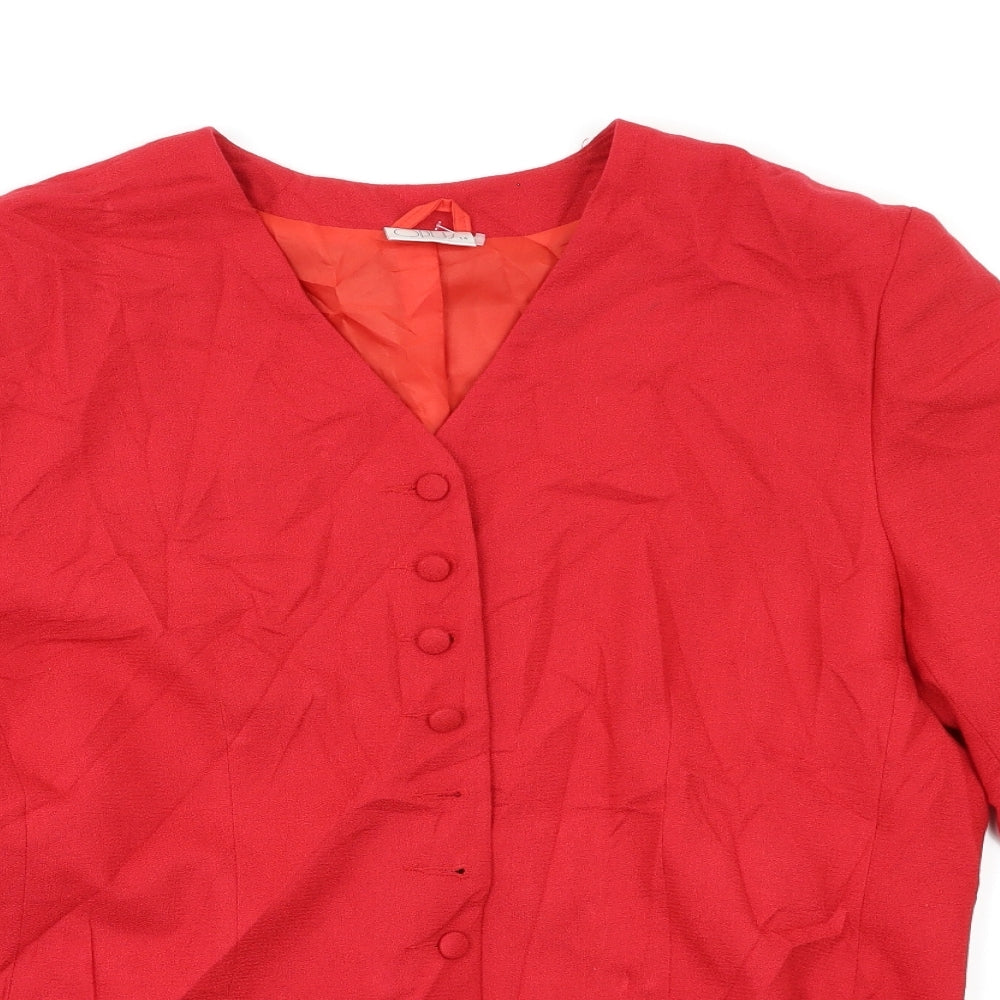 OPUS Womens Red   Jacket Blazer Size 14