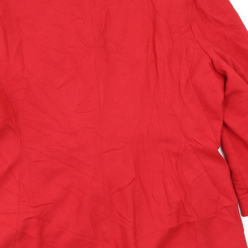 OPUS Womens Red   Jacket Blazer Size 14