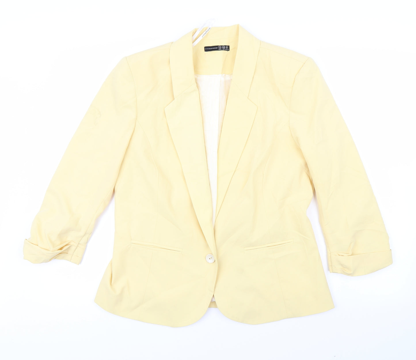 Atmosphere Womens Yellow   Jacket Blazer Size 14